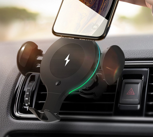 15W Smart Sensor Wireless Car Charger Mount