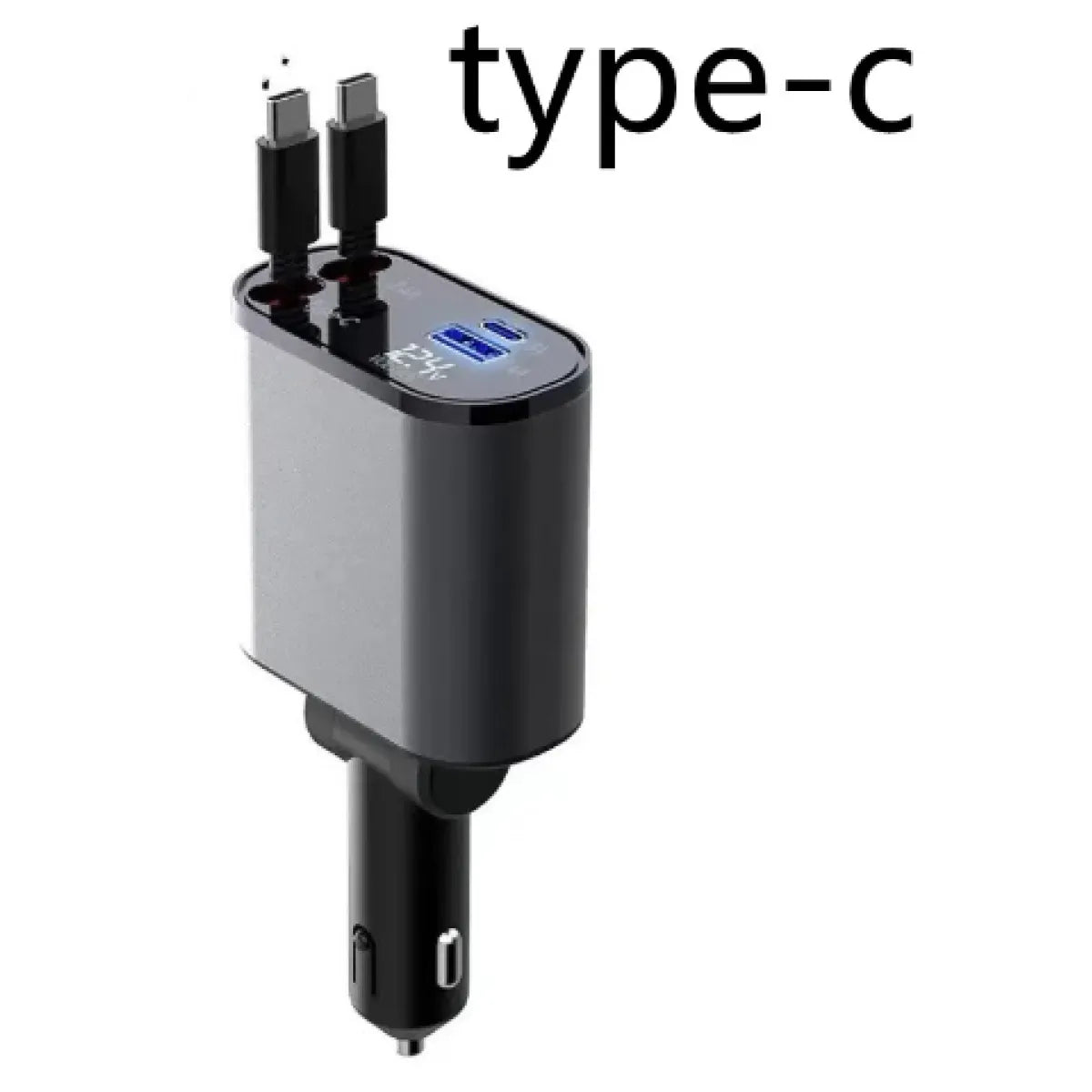 4-in-1 Retractable Fast Car Charger